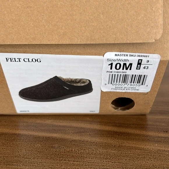 Redhead Felt Clog Gray/Black Men’s NWB - SZ: 10M - Picture 10 of 10